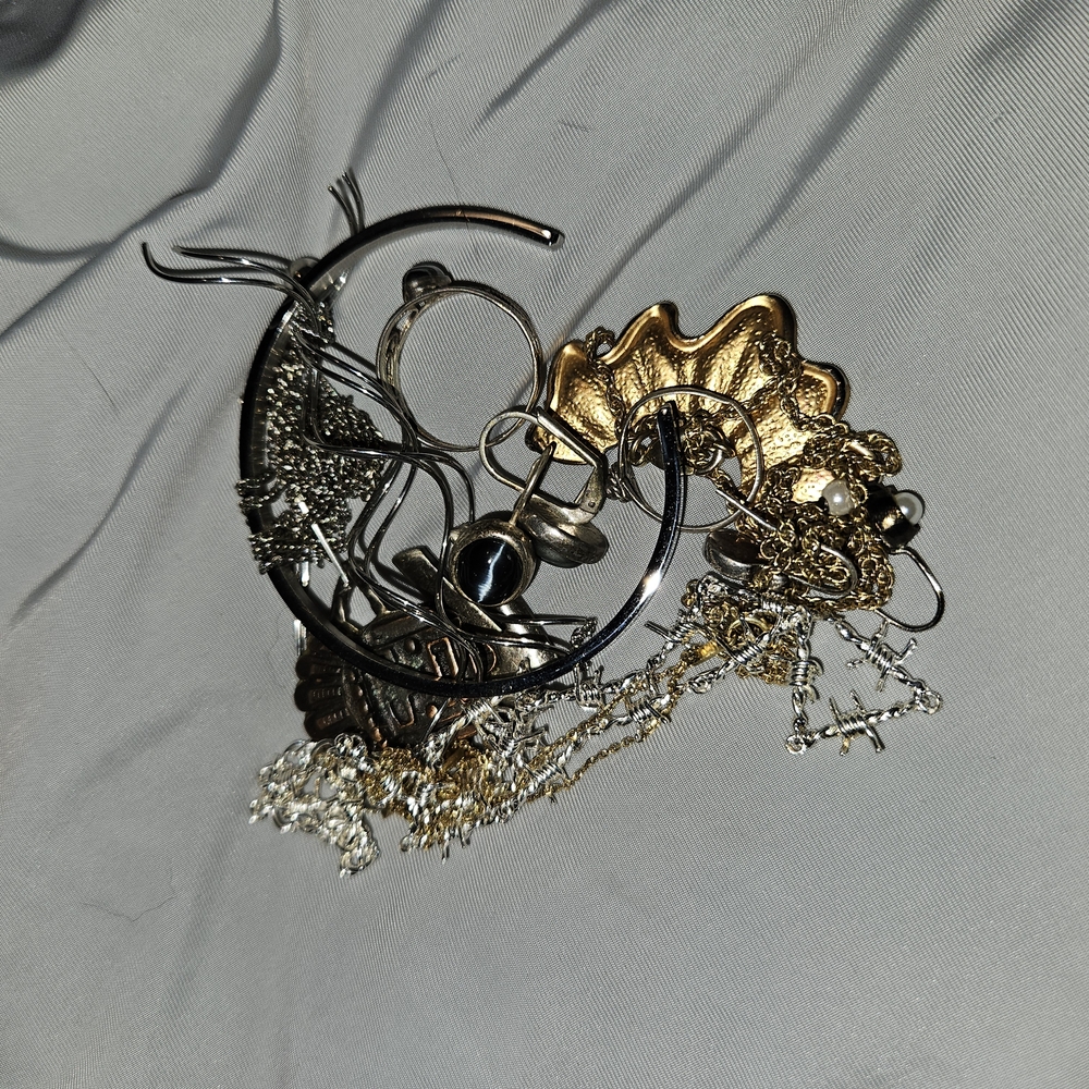 Gold and Silver Jewelry Set